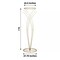 7 ft Gold Metal Flower Display Stand Mermaid Tail Design Pedestal Party Events